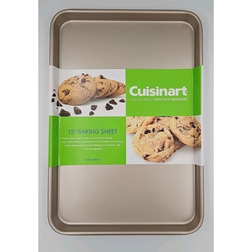 Cuisinart 15" Cookie‎ Sheet Chef's Classic Nonstick Bakeware Cookie Baking Sheet